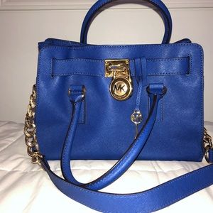Blue Michael Kors handbag